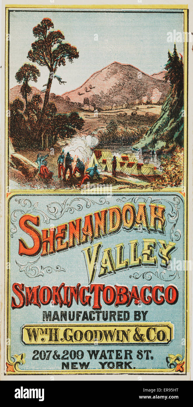 Tabac à fumer Shenandoah Valley fabriqué par Wm. H. Goo Banque D'Images