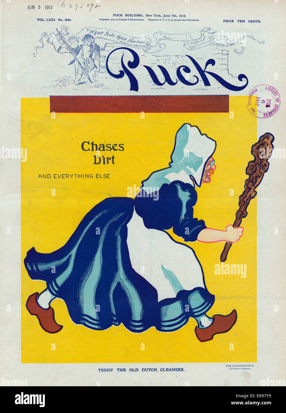 Teddy le vieux nettoyant hollandais - avec des remerciements à l'ancien D. Banque D'Images