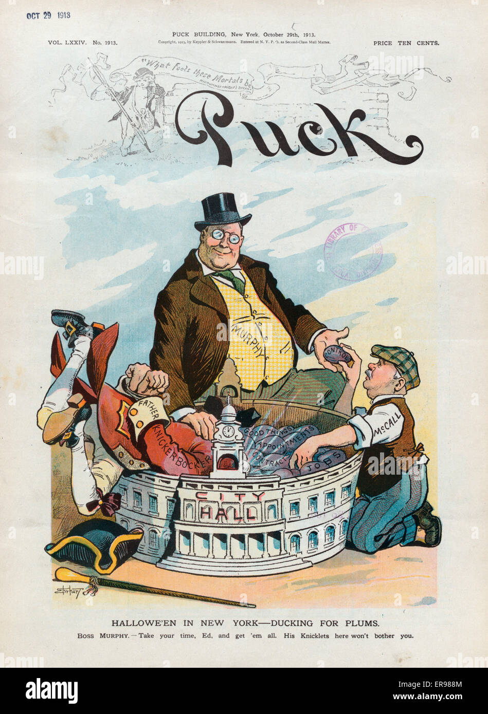 Hallowe'en à New York - esquive pour les prunes Banque D'Images