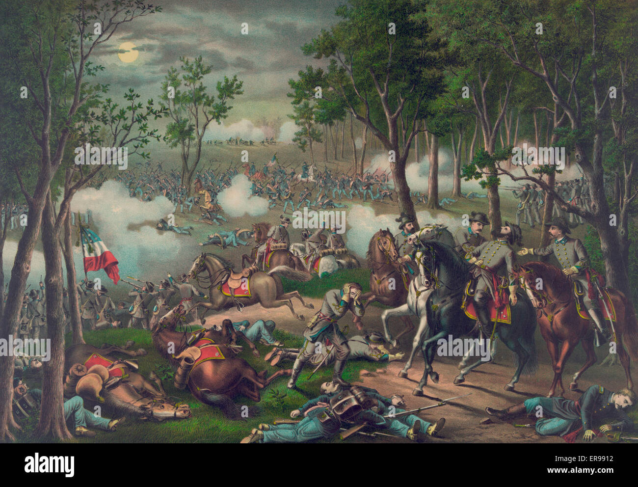 Bataille de Chancellorsville, Guerre civile américaine Banque D'Images