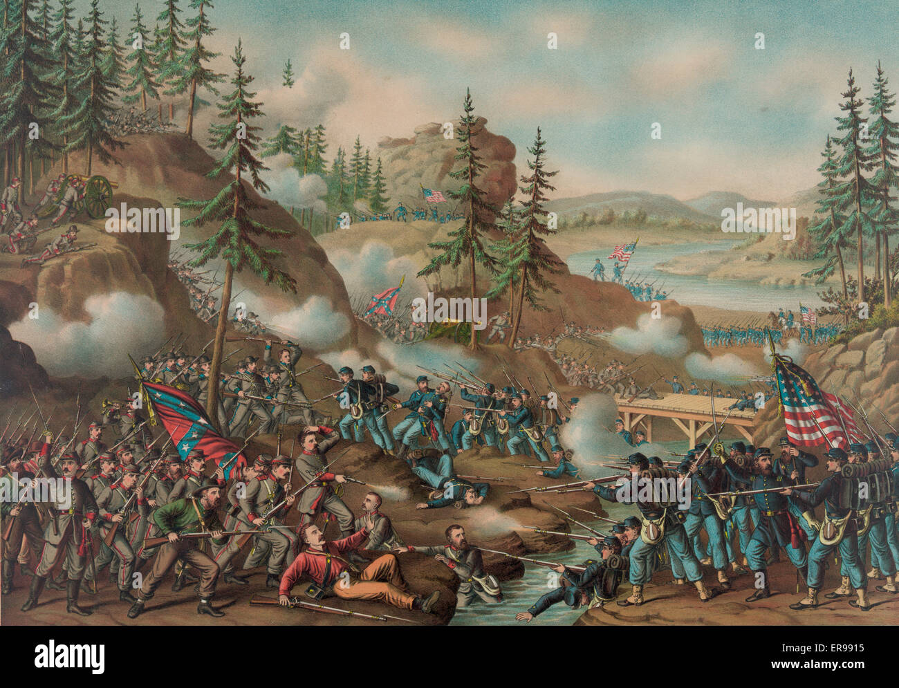 Bataille de Chattanooga, Guerre civile américaine Banque D'Images