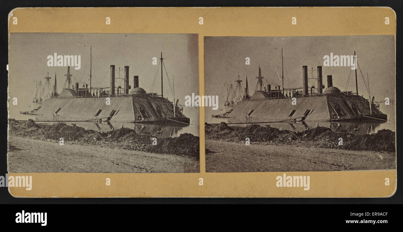 Canonnière ironclad nous l'Essex. La photo montre l'USS Essex, lancé en 1856 sous l'ère nouvelle et acquis druing la guerre civile américaine par l'armée américaine en 1861 pour l'ouest de la flottille de la canonnière. Transféré à l'US Navy en 1862 et a participé à plusieurs s'élève Banque D'Images