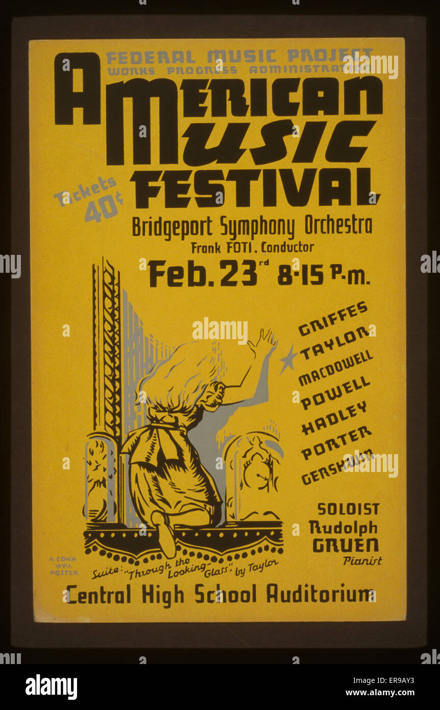 Festival de musique américaine - Bridgeport Symphony Orchestra - FR Banque D'Images