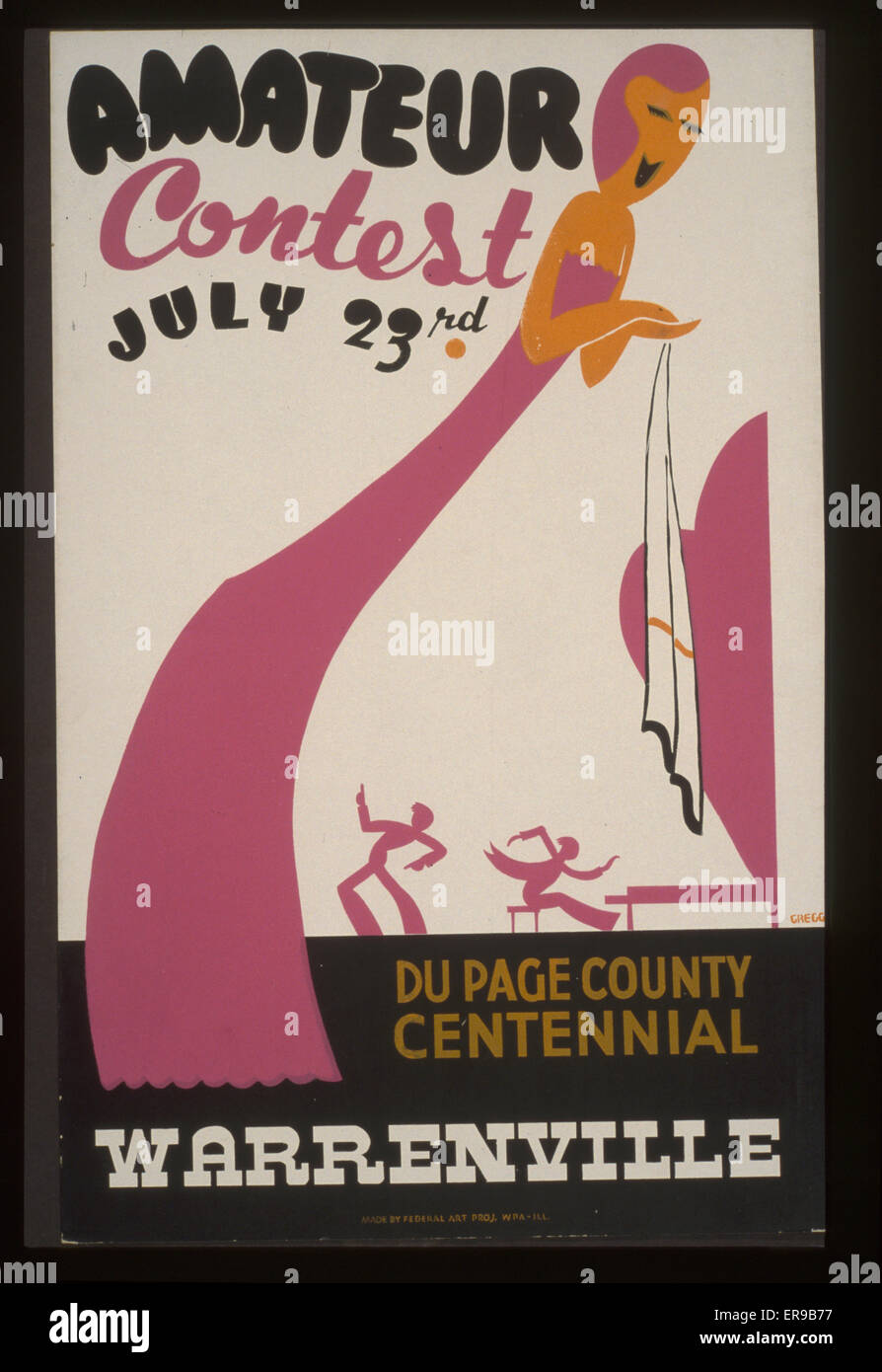 Concours amateur, 23 juillet - centenaire du comté de du page, Warr Banque D'Images