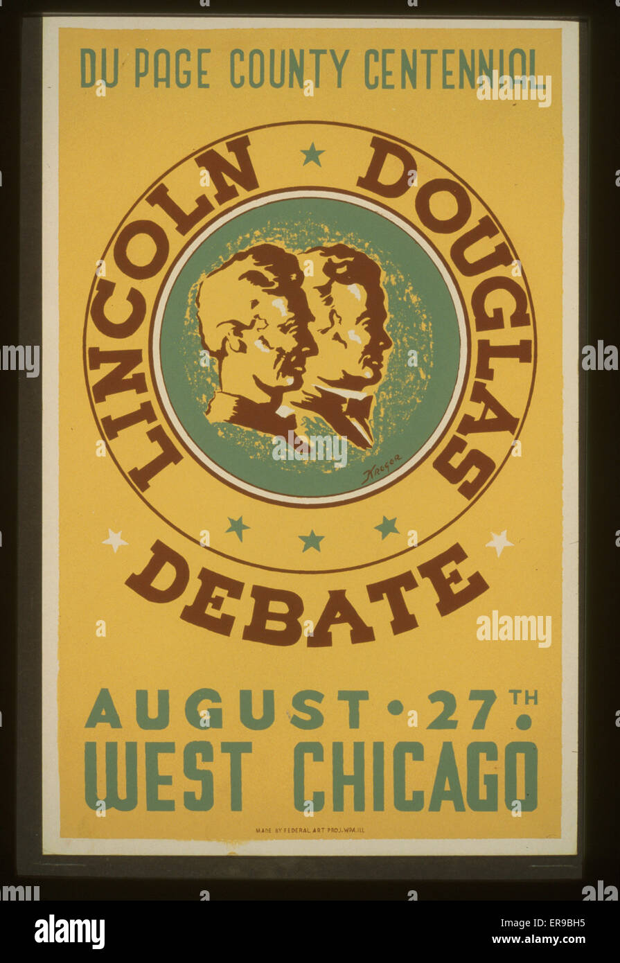 Lincoln Douglas débat du Comté de la page centenaire, août 27T Banque D'Images