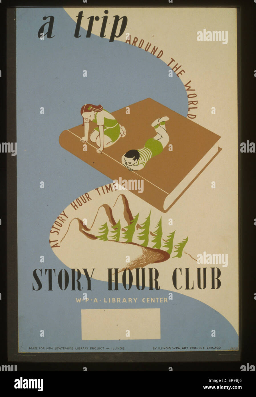 Un voyage autour du monde à Story hour Story Hour Club - Banque D'Images