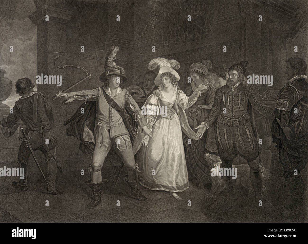 Shakespeare--Taming de la merde, acte III, scène II Banque D'Images
