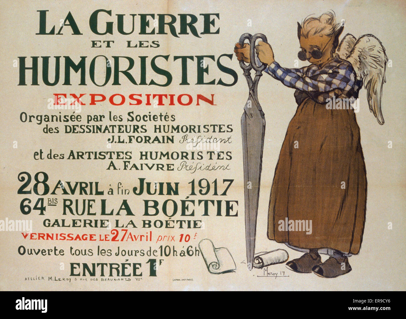 La guerre et les humoristes. Exposition . . Banque D'Images
