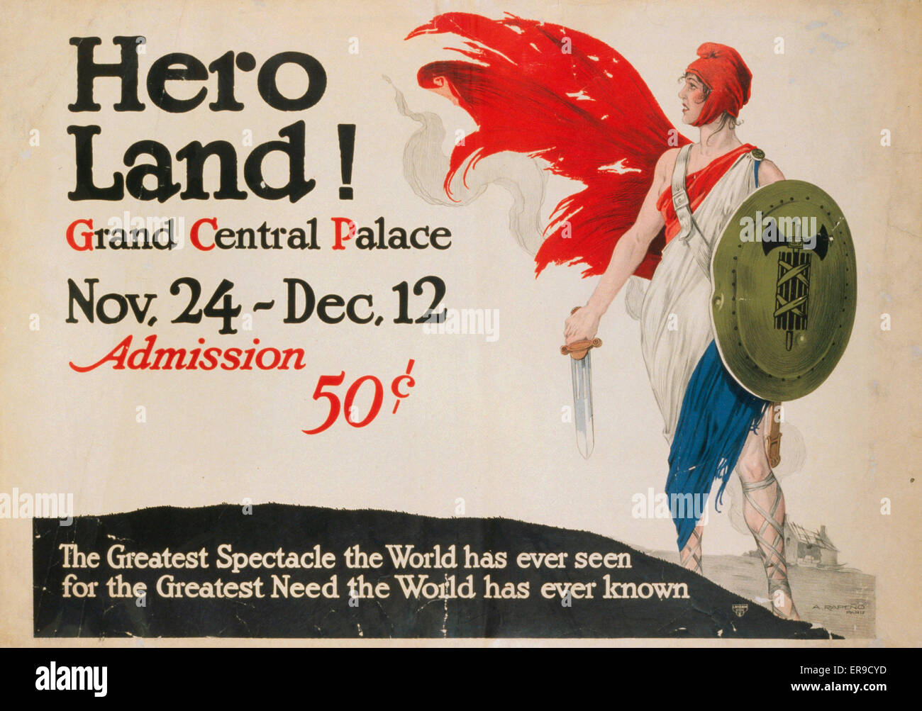 Terre des héros ! Grand Central Palace, du 24 novembre au 12 décembre. Admissio Banque D'Images
