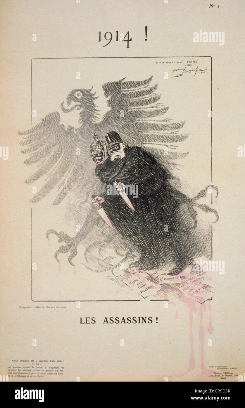 1914 ! Les Assassins ! Banque D'Images