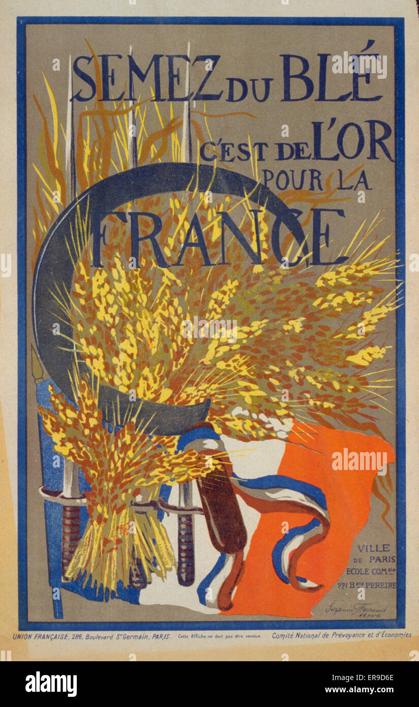 Sempez du ble. C'est de l'Or pour la France Banque D'Images