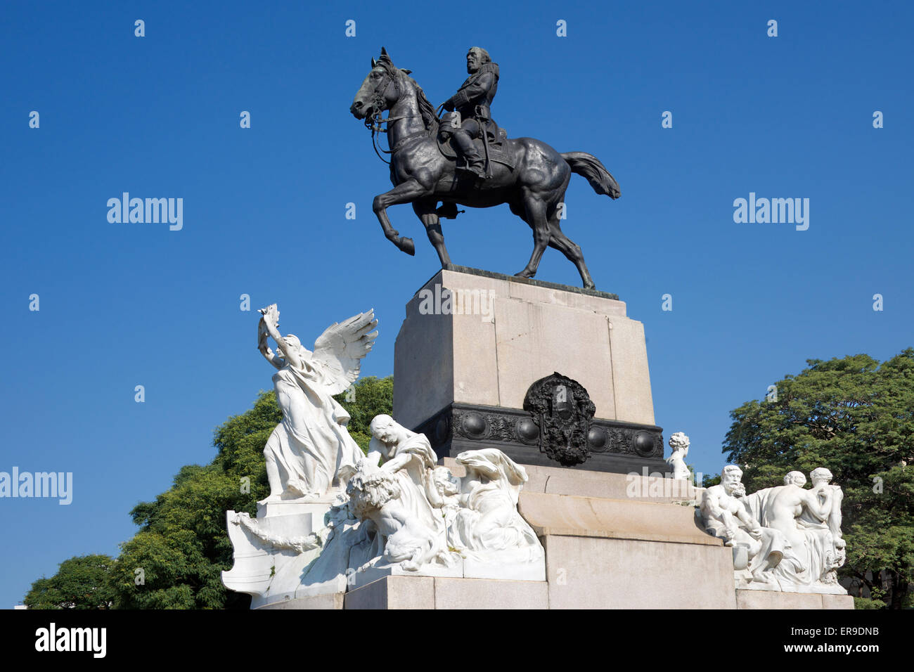 Monument à Bartolomé Mitre 19e siècle président Recoleta Buenos Aires Argentine Banque D'Images