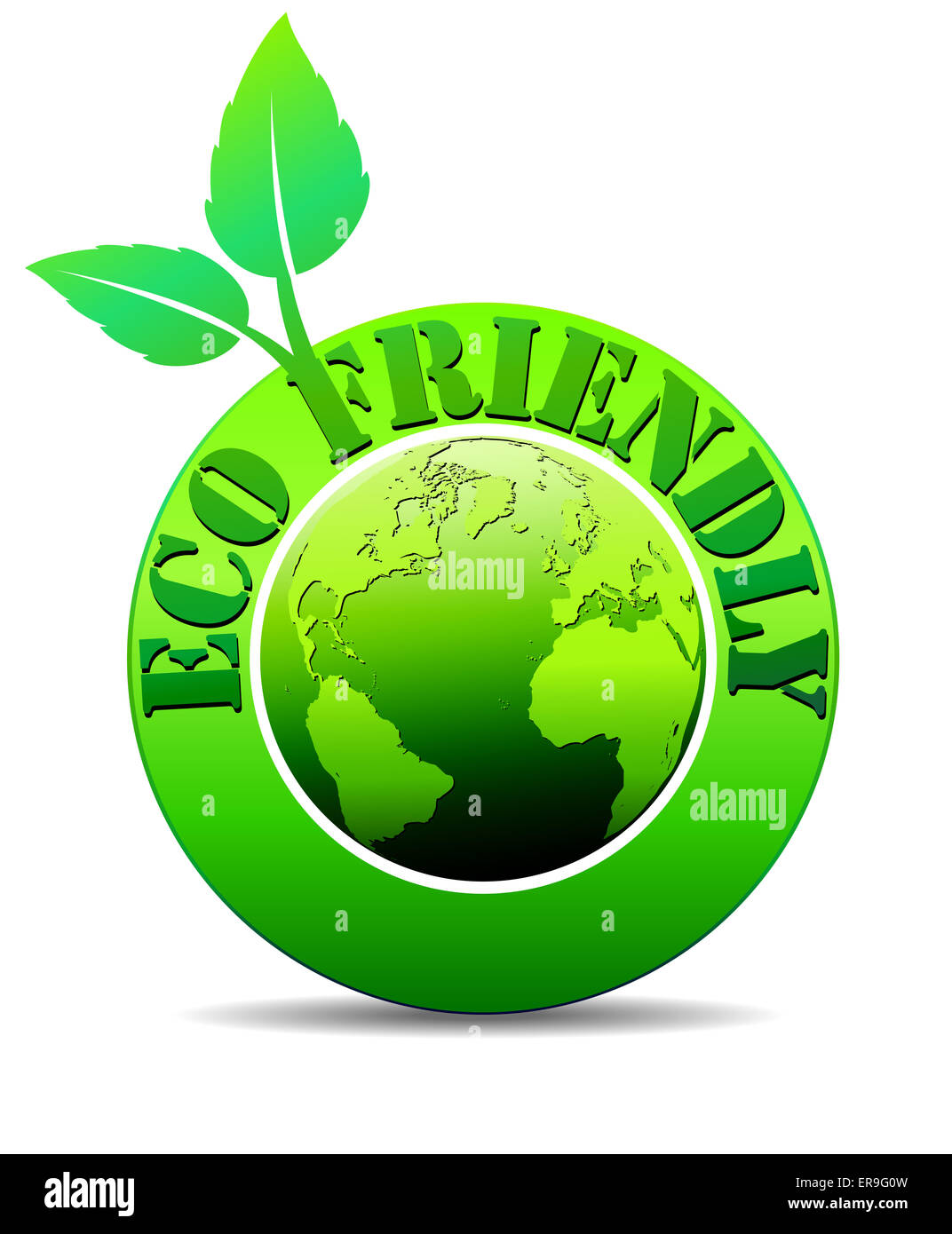 Eco Green World -- eco friendly world Banque D'Images