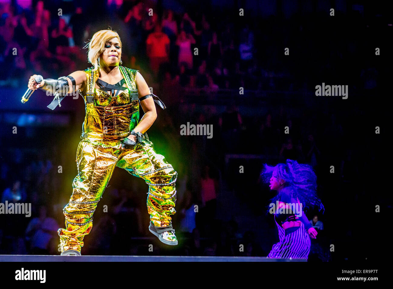 Auburn Hills, Michigan, USA. 29 mai, 2015. T-BOZ de TLC l'exécution sur le Main Event Tour à l'Palace of Auburn Hills de Auburn Hills, MI le 29 mai 2015 Crédit : Marc Nader/ZUMA/Alamy Fil Live News Banque D'Images