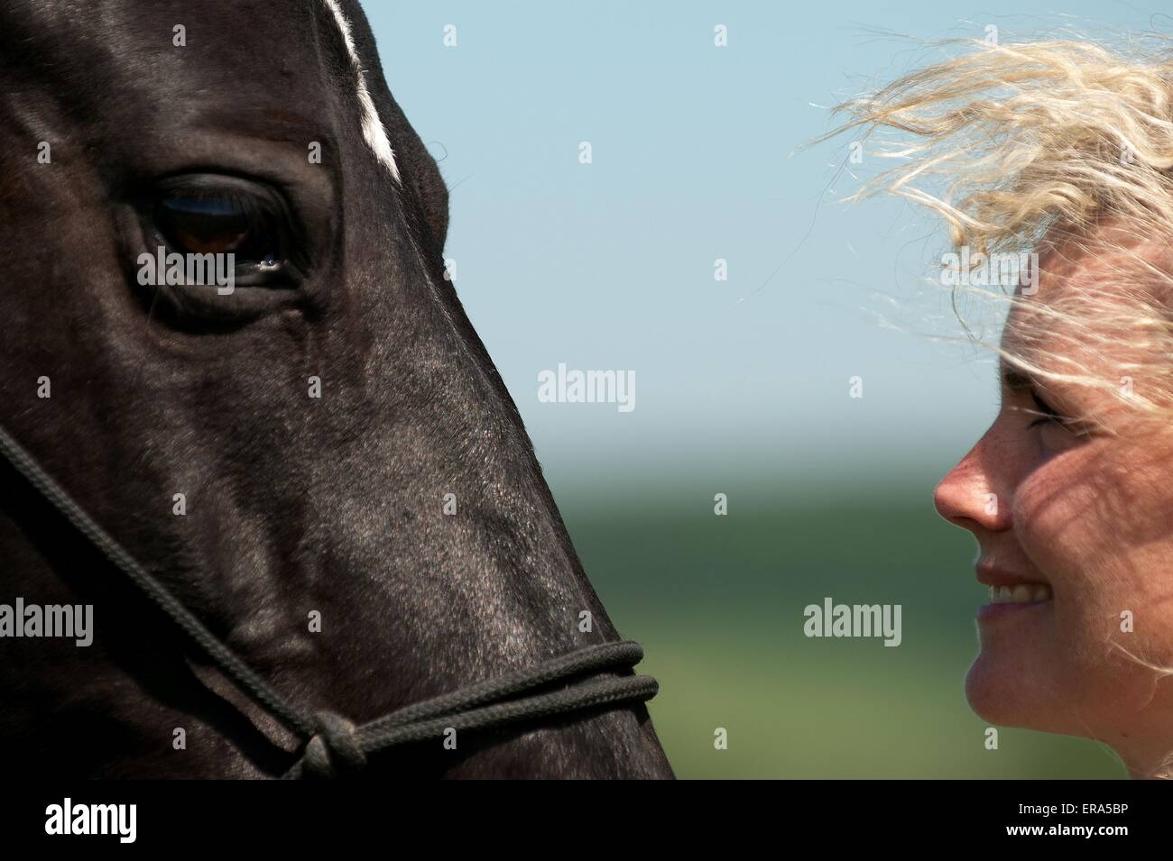 Femme à Hanovre Banque D'Images