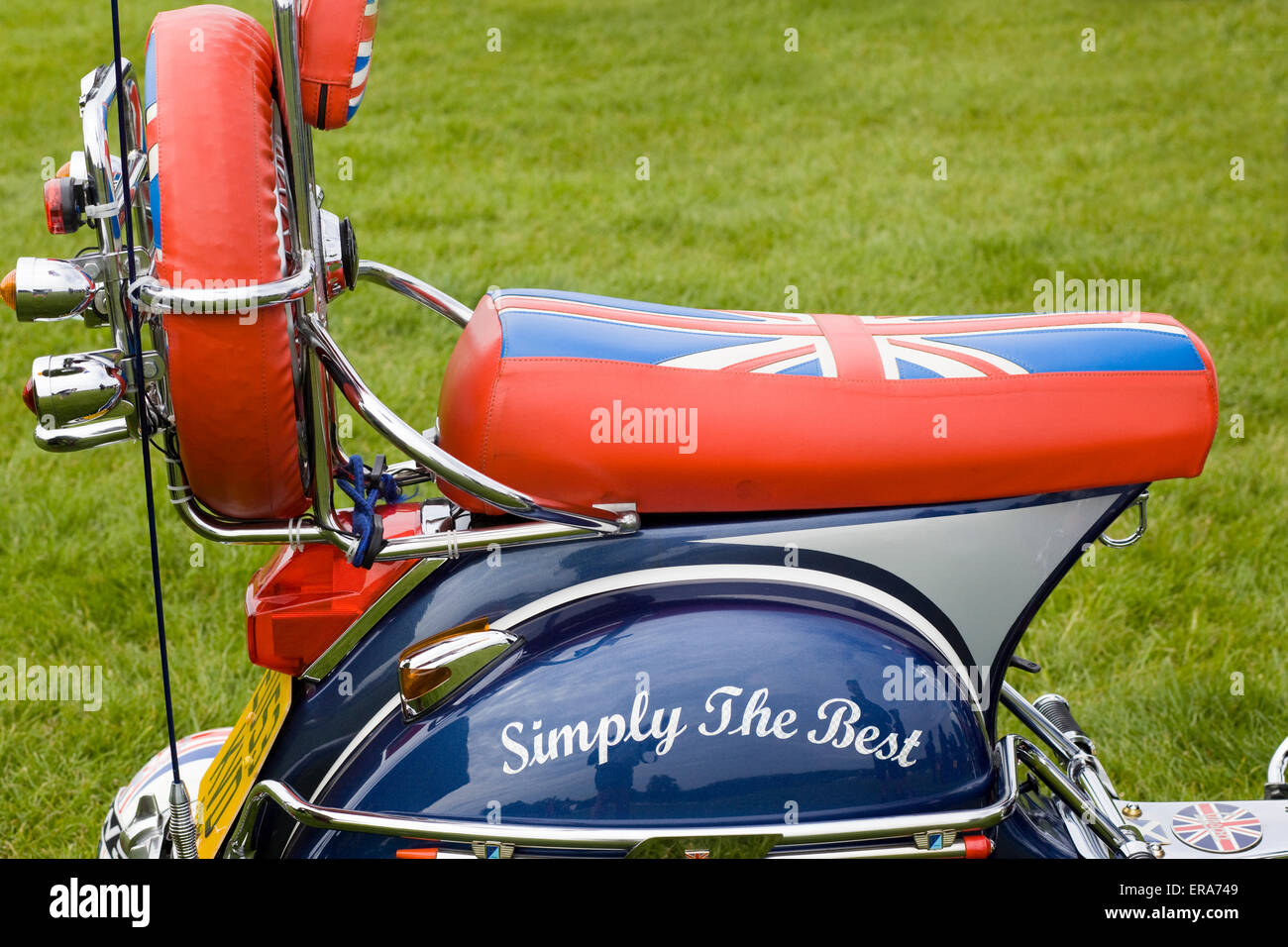 Lambretta à un spectacle rétro à Northampton Banque D'Images