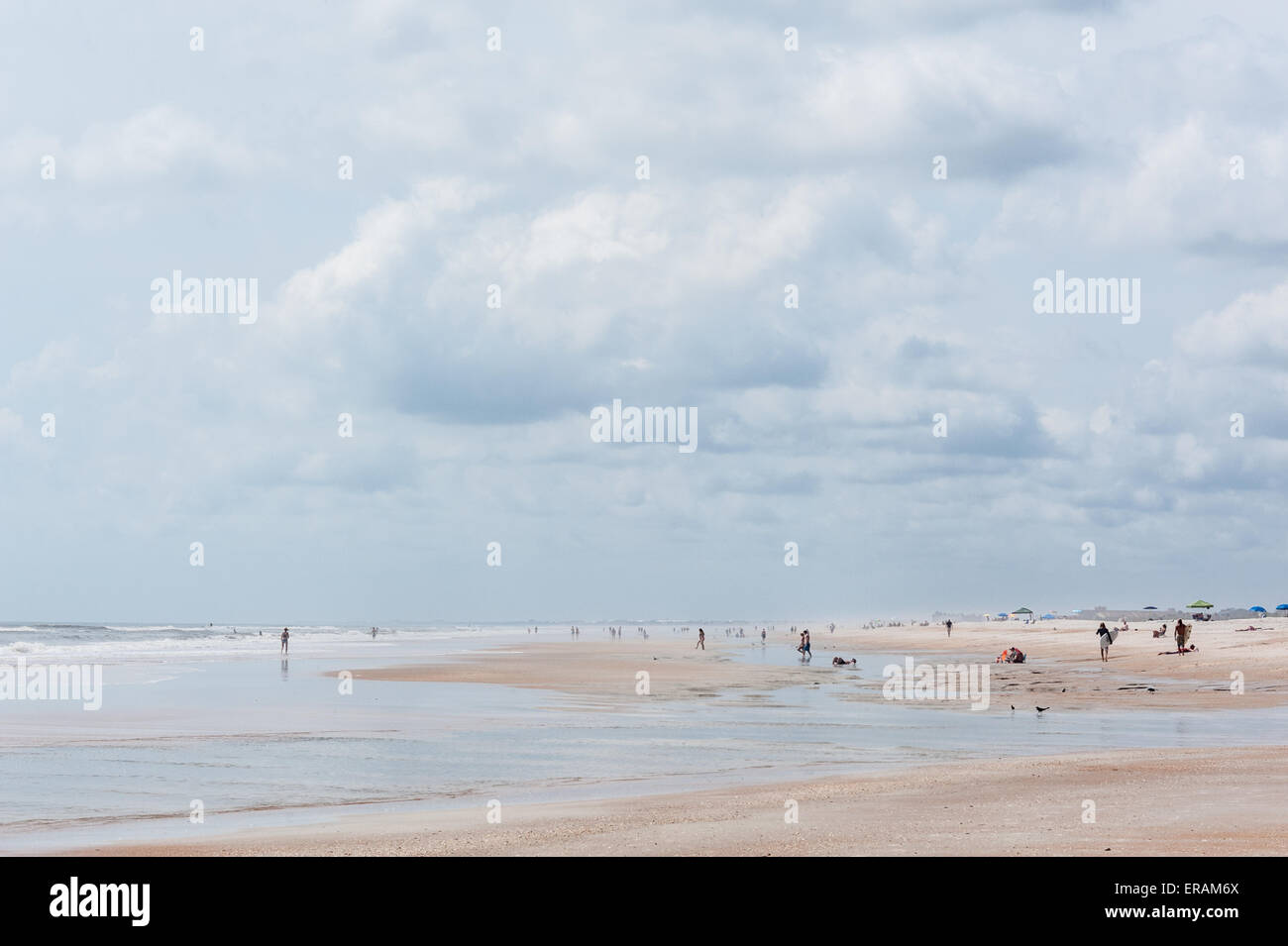 Florida's St Augustine Beach sur l'Île Anastasia. Banque D'Images