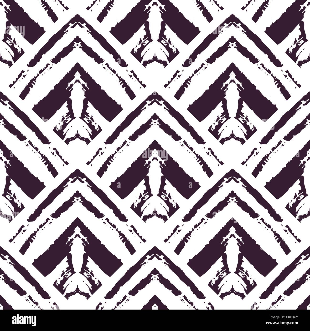 Peint à la main modèle homogène. Illustration de Vecteur