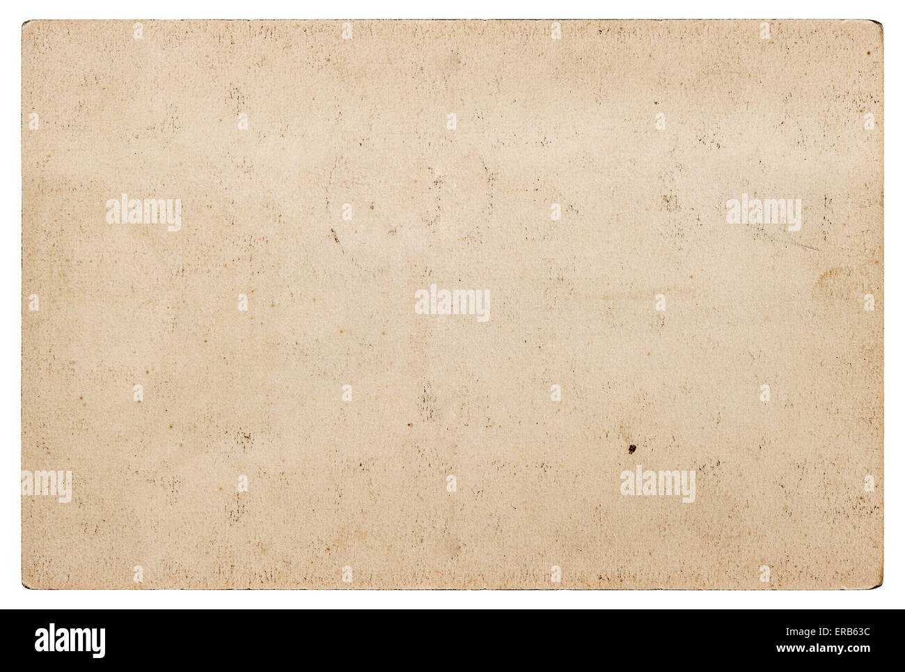 La texture du papier craft Grungy. Carton utilisé isolé sur fond blanc. Objet d'album Banque D'Images