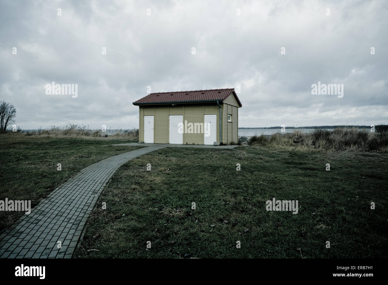 Petit bâtiment dans harbour resort en Allemagne Banque D'Images