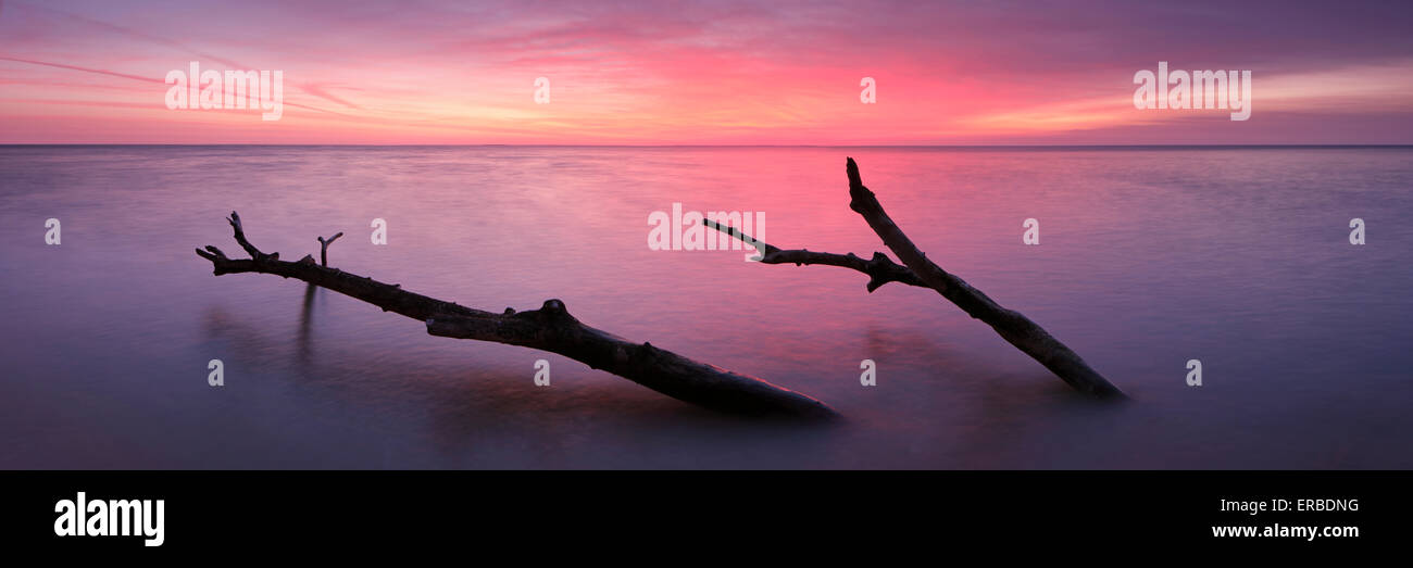 Tôt le matin, à Bay Front Park dans la région de Calvert Comté (Maryland) Banque D'Images