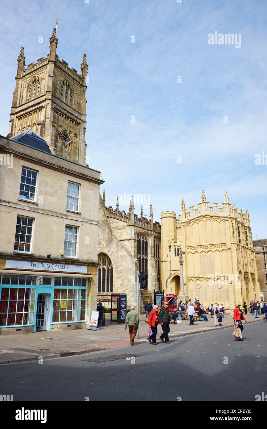 Place du marché britannique Gloucestershire Cirencester Banque D'Images