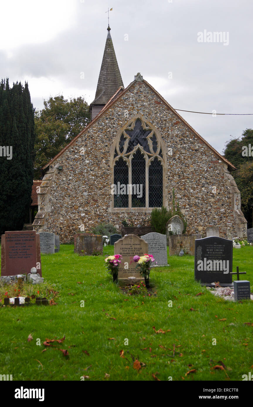 Saint Michel et tous les Anges, Leaden Roding Essex, Angleterre Banque D'Images