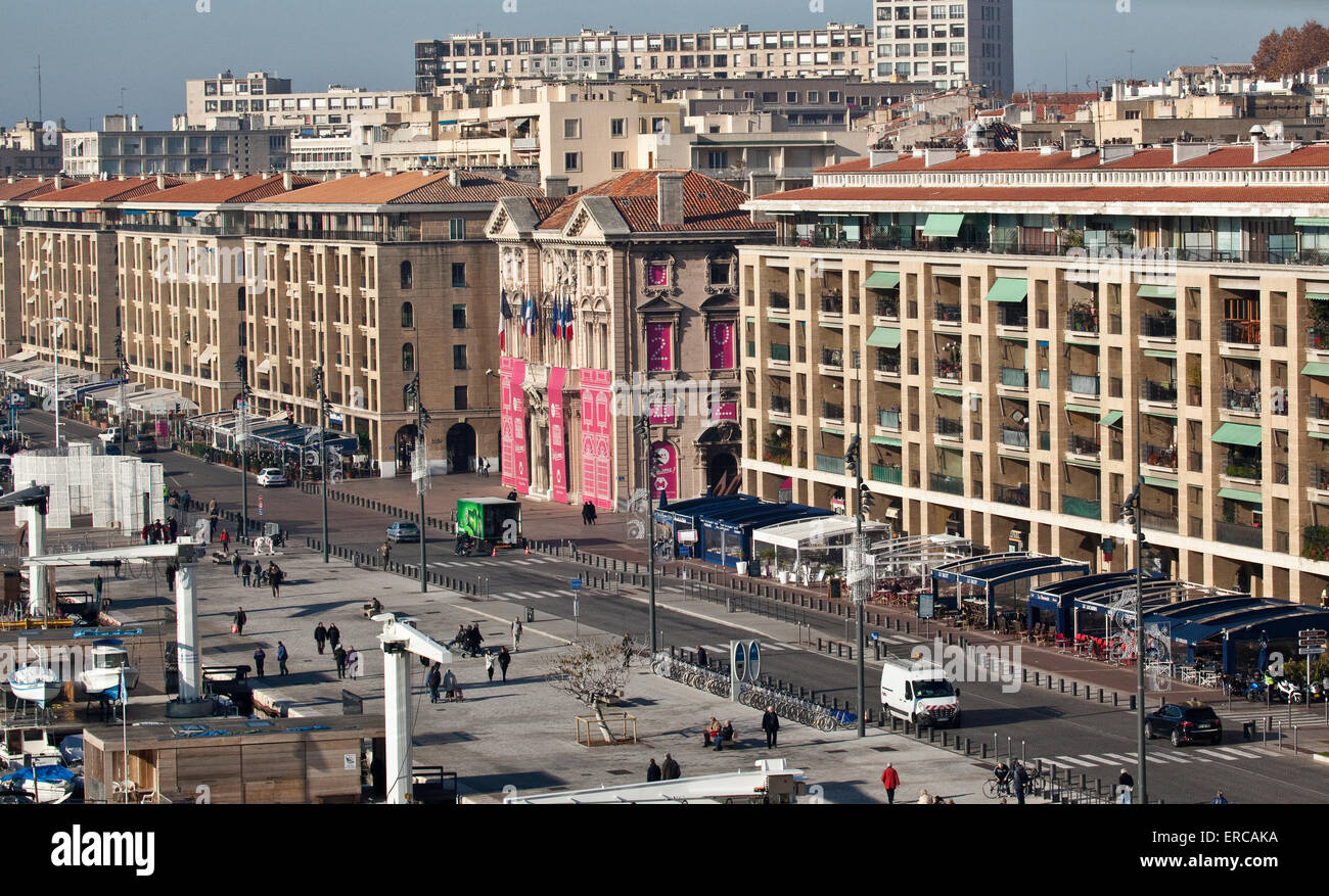 Marseille Vieux Port : Banque D'Images
