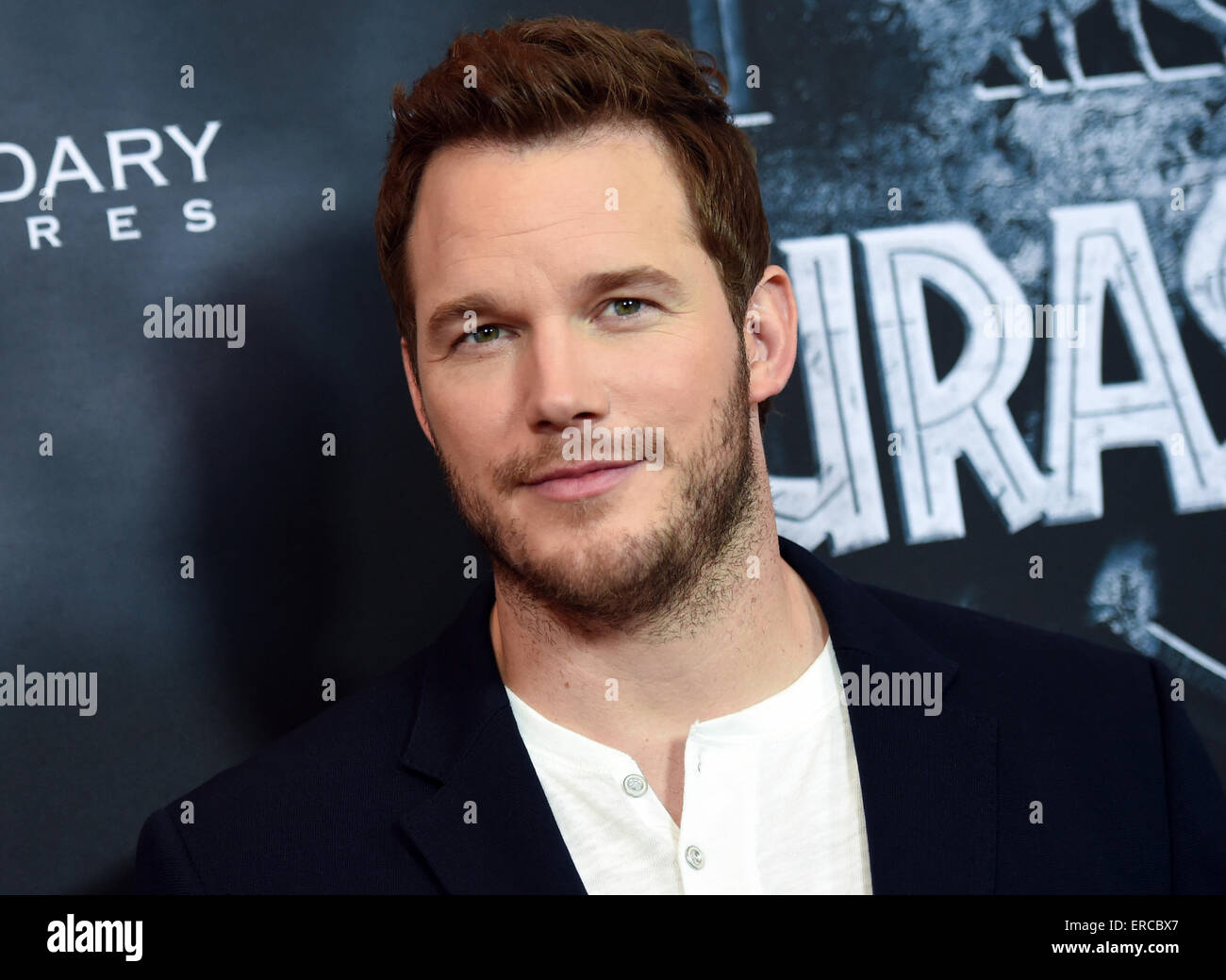 Berlin, Allemagne. 01 Juin, 2015. L'acteur américain Chris Pratt pose lors d'un photocall pour le film 'Jurassic World' à Berlin, Allemagne, 01 juin 2015. Le film sera dans les salles allemandes à partir du 11 juin 2015. Photo : Britta Pedersen/dpa/Alamy Live News Banque D'Images