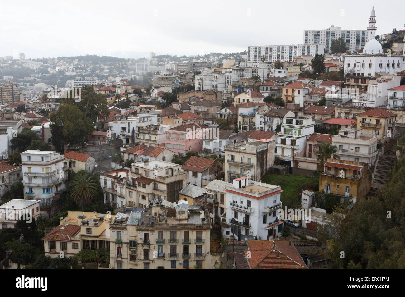 Vue sur Alger, capitale de l'Algérie Banque D'Images