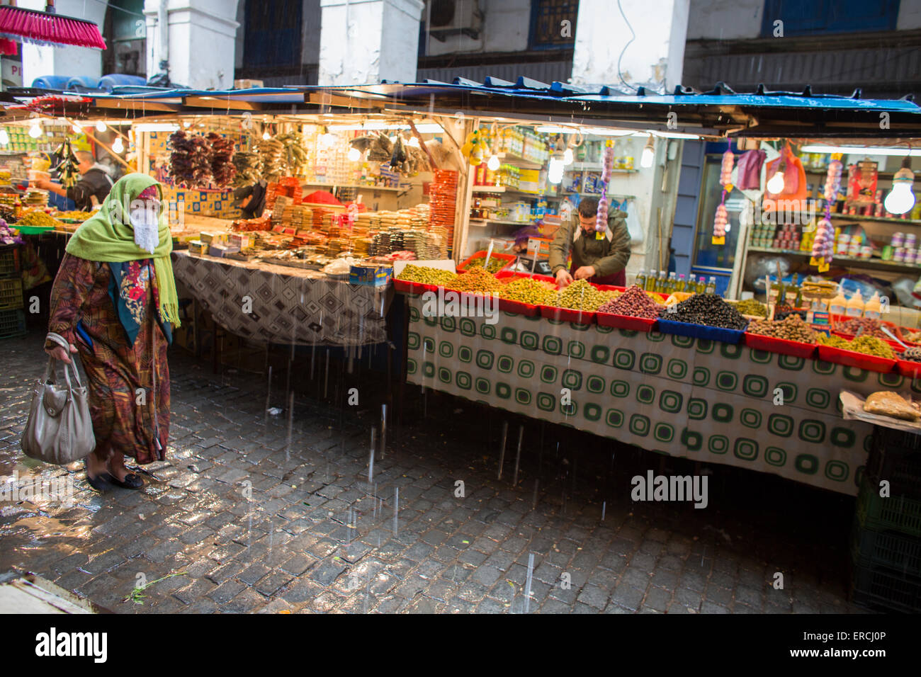 Marché à Alger, Algérie Banque D'Images