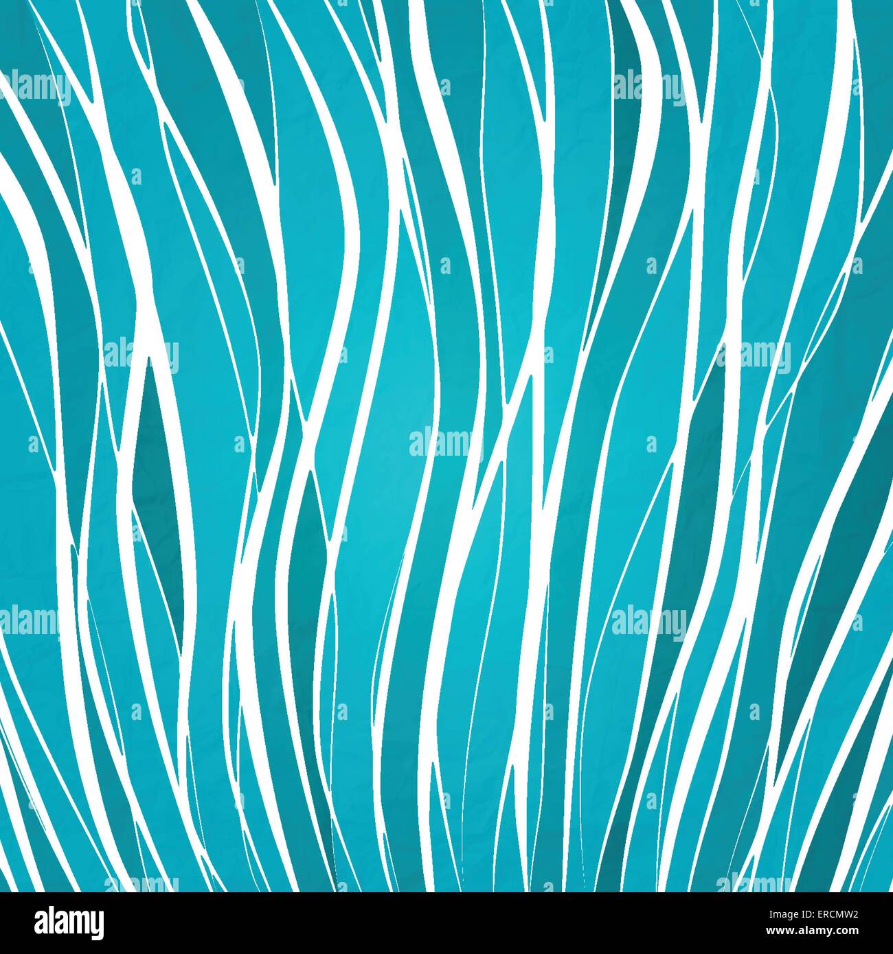 Résumé motif bleu avec la texture du papier sur l'ornement des vagues. vecteur conception d'arrière-plan dessiné à la main Illustration de Vecteur