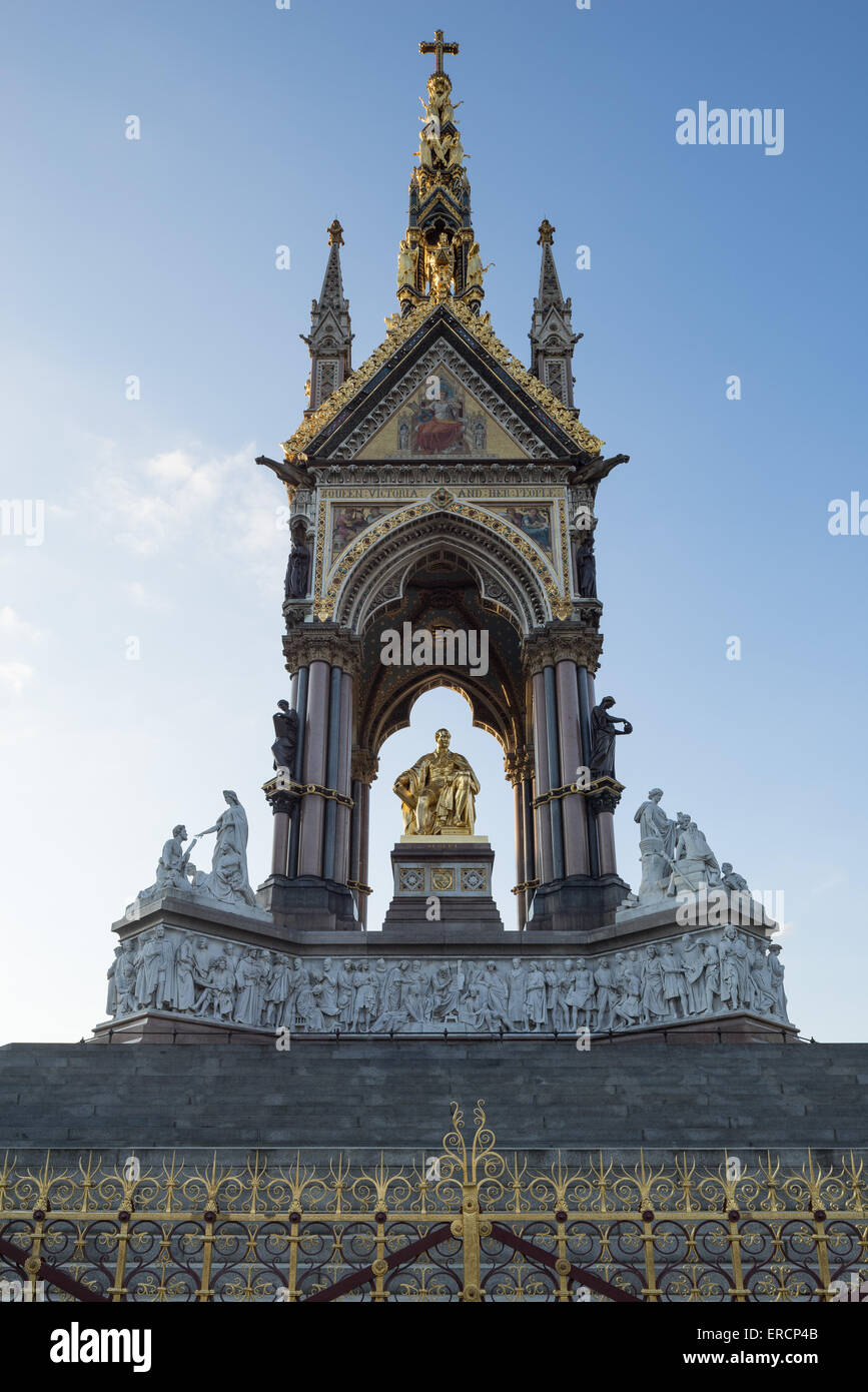 Mémorial du Prince Albert, Kensington Gardens, Westminster, Londres. Banque D'Images