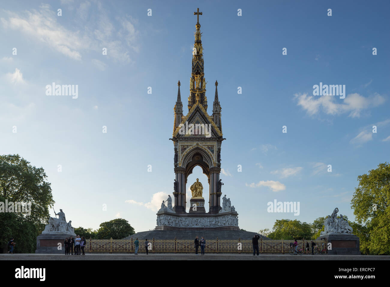 Mémorial du Prince Albert, Kensington Gardens, Westminster, Londres. Banque D'Images