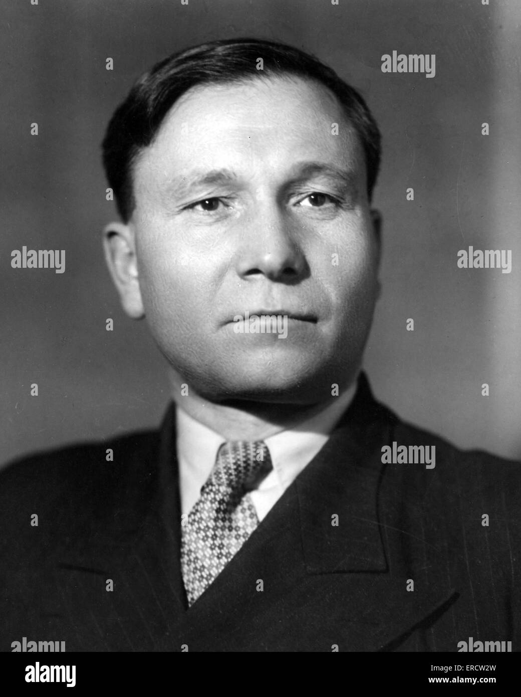 Vassili KOUZNETSOV (1901-1990) Homme politique soviétique alors que le président du Conseil Central de toute l'Union des syndicats à propos de 1942 Banque D'Images