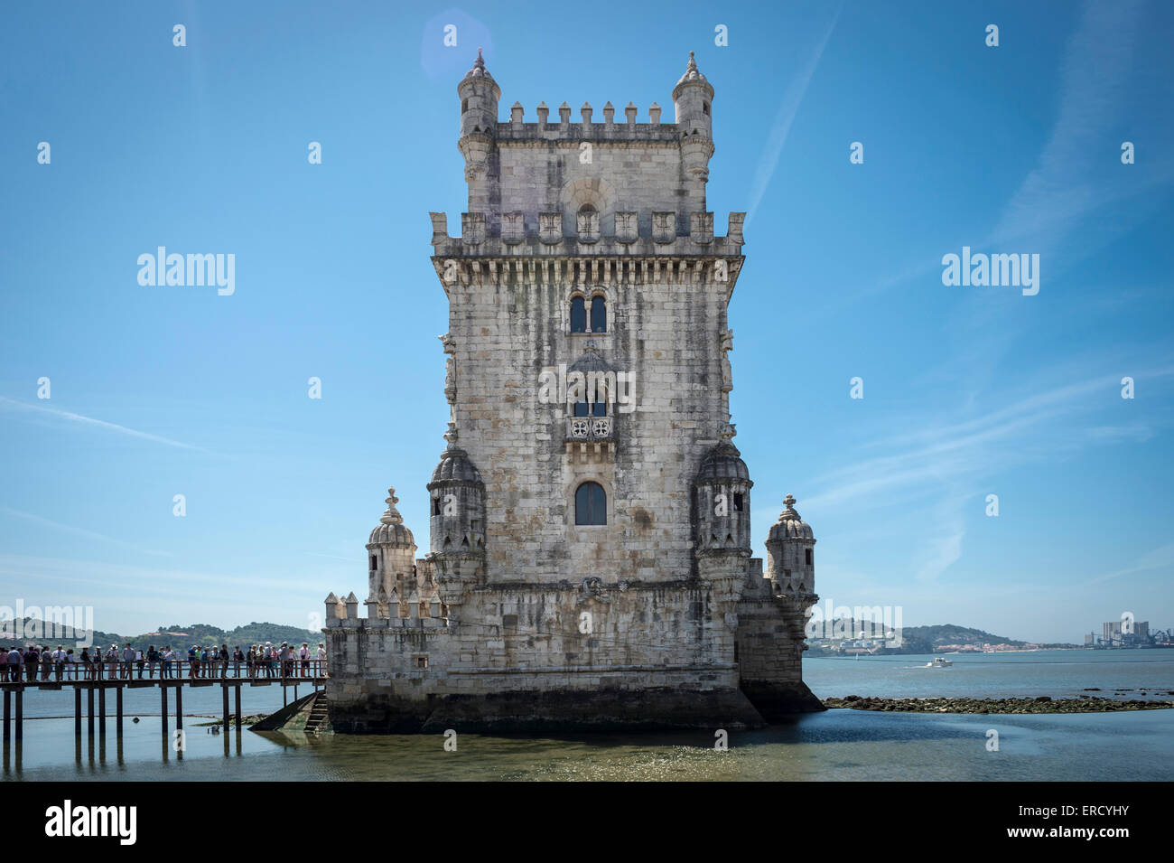 Torre de Belem à Lisbonne Portugal Banque D'Images