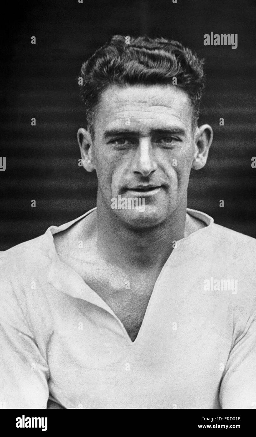 Joueur de Derby County Jack Bowers, saison 1932-1933. Banque D'Images