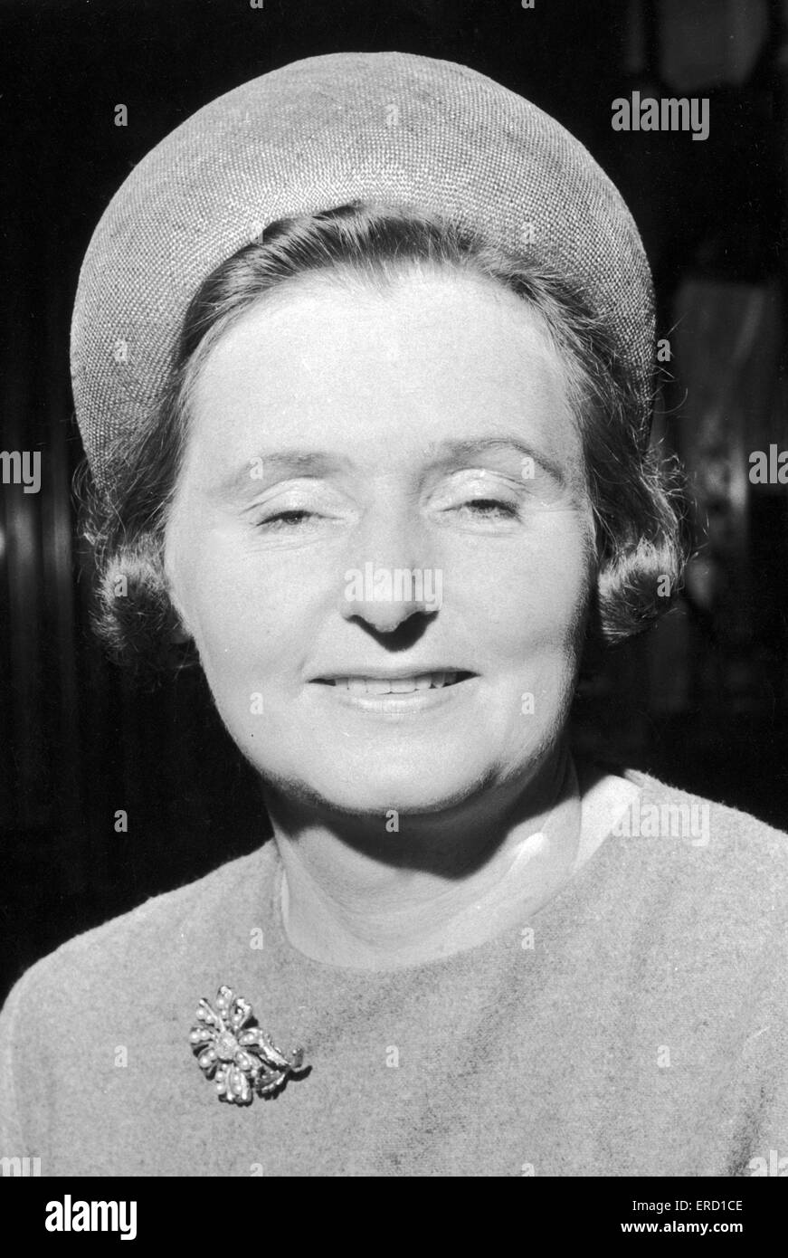 Mme Jane Mallard, conseiller municipal. 7 mai 1964 Banque D'Images