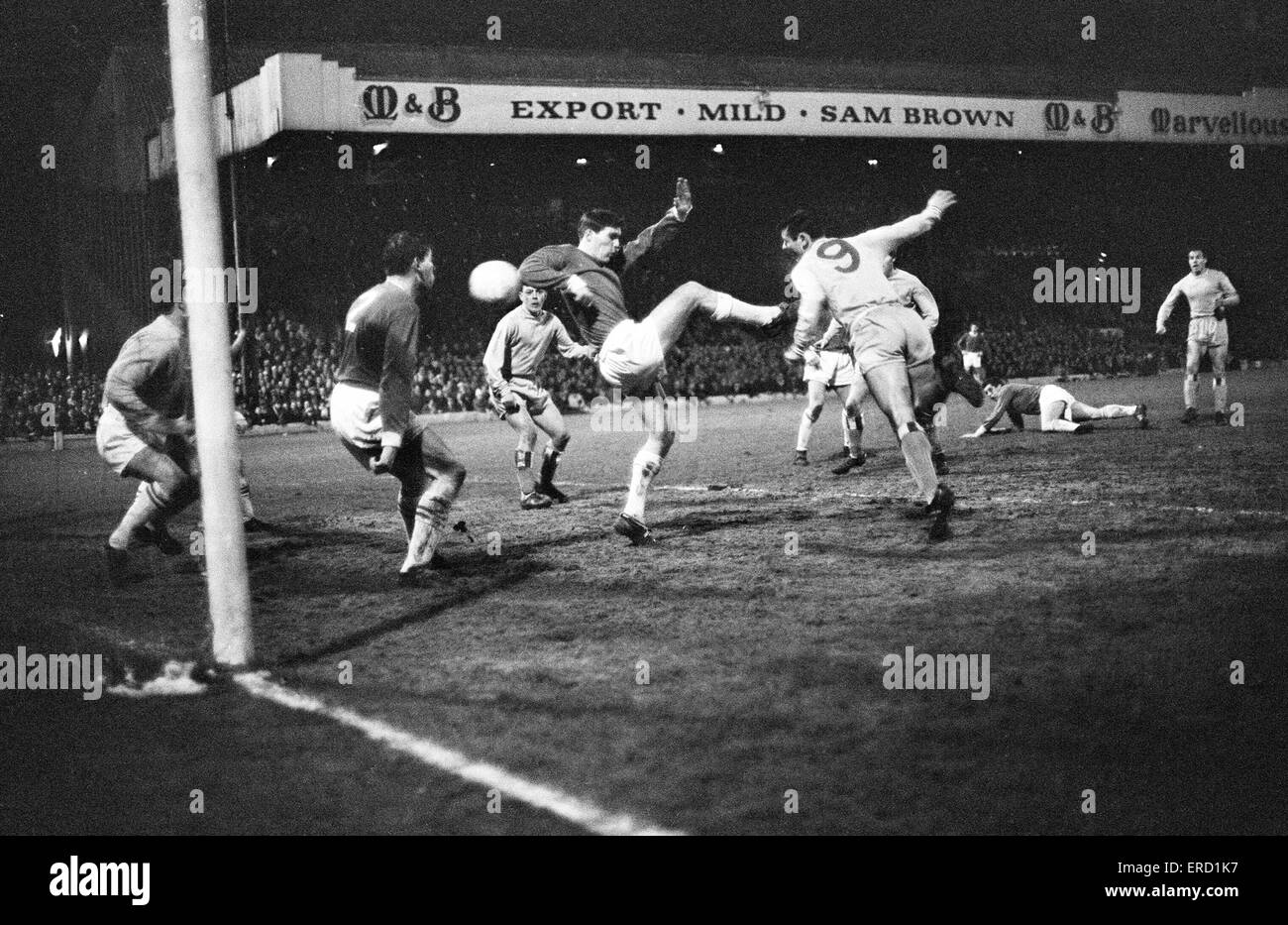 Coventry 4-1 Crewe, FA Cup Replay match à Highfield Road, le lundi 14 février 1966. Banque D'Images