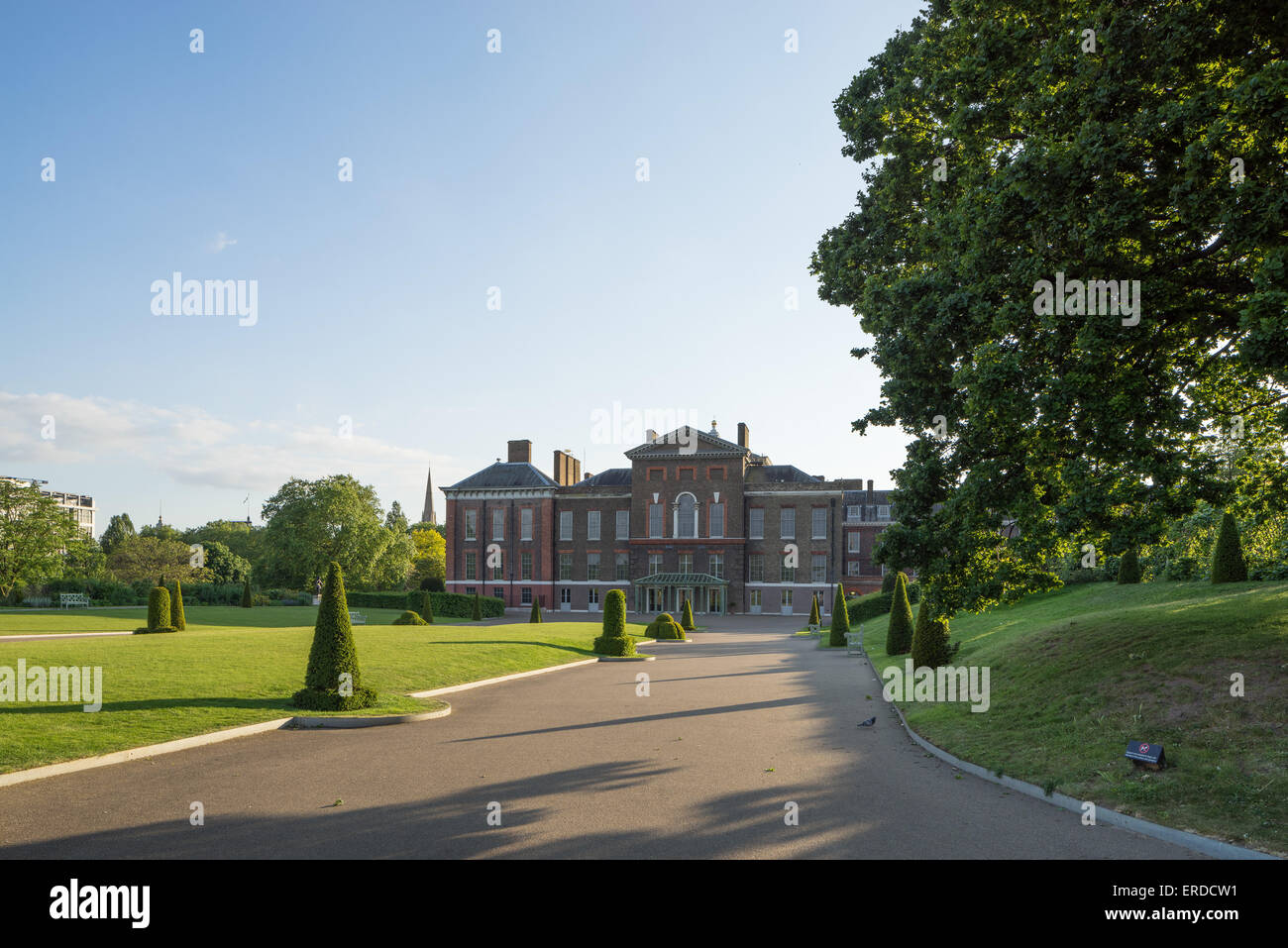 Kensington Palace, Kensington Gardens, Londres. Banque D'Images