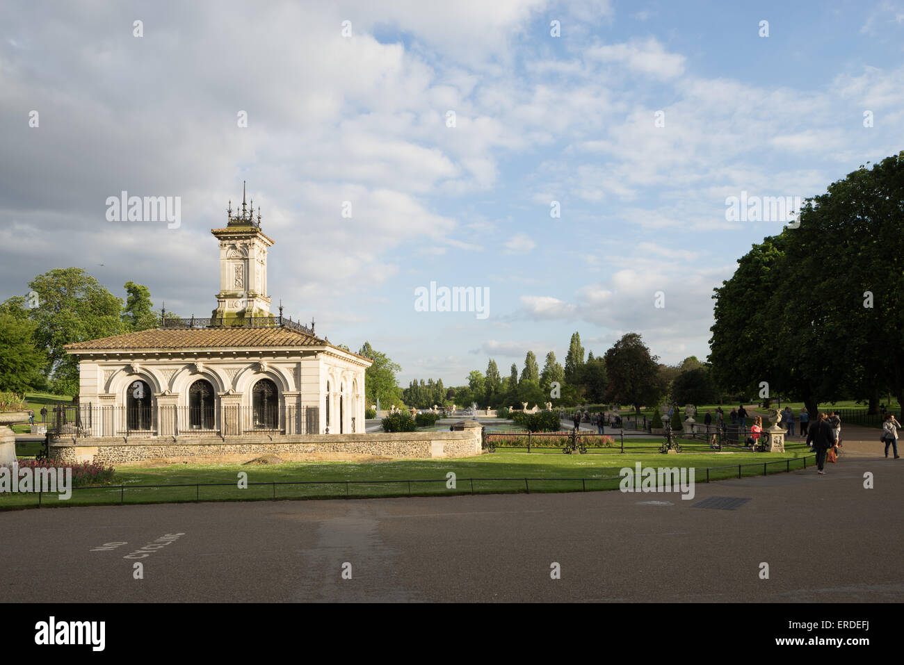 Les Jardins de Kensington, Londres. Banque D'Images