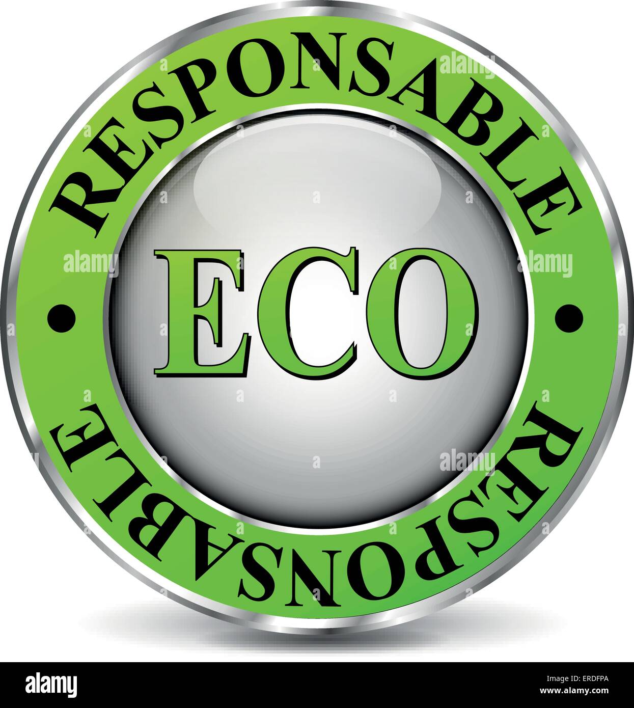 Vector illustration of eco-friendly icône sur fond blanc Illustration de Vecteur