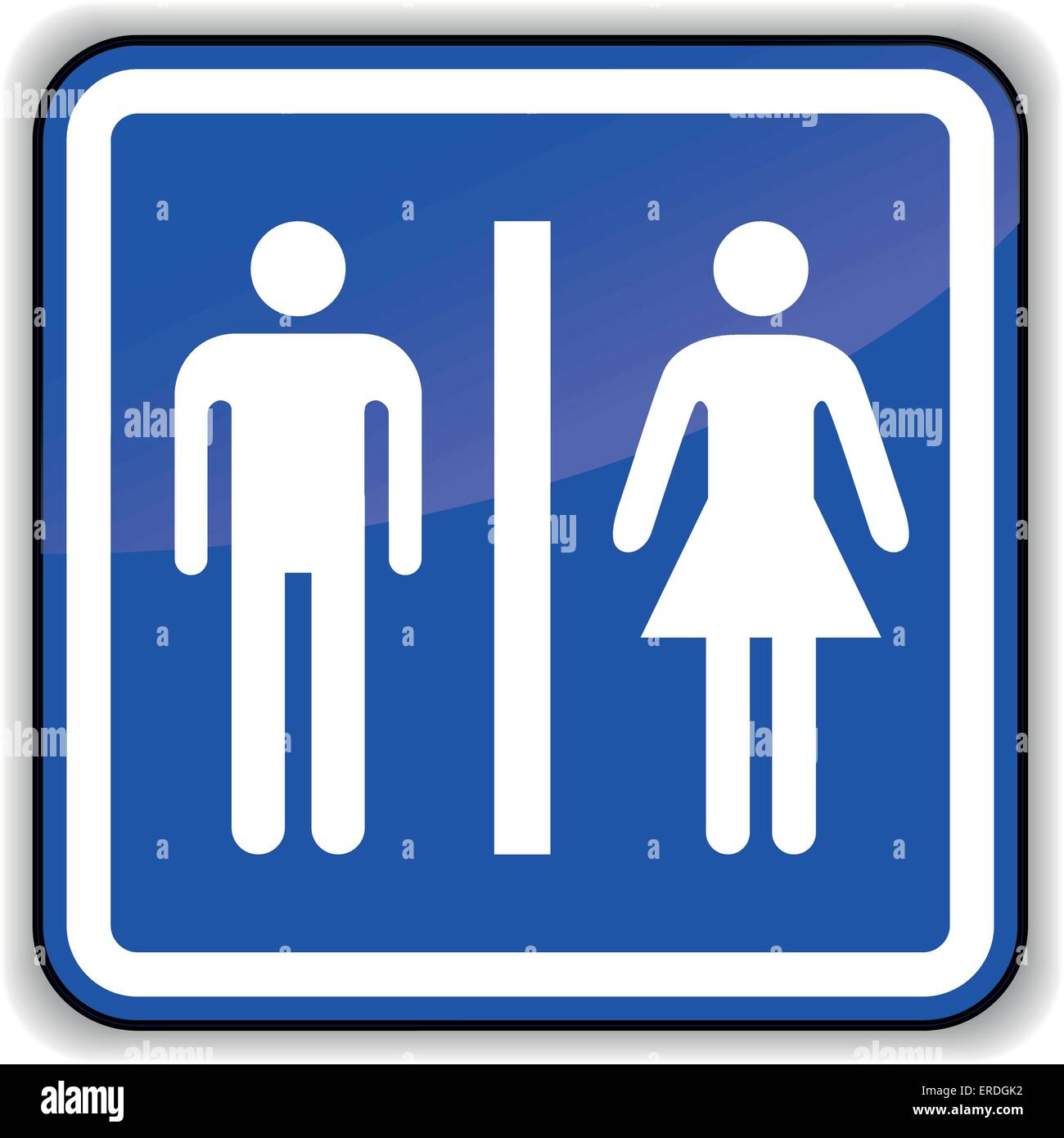 Vector illustration d'accès toilettes symbole bleu Illustration de Vecteur Vector illustration d'accès toilettes symbole bleu Illustration de Vecteur