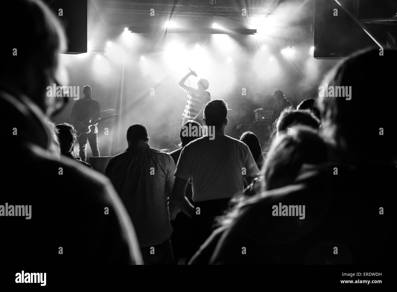 Le groupe écossais triste Crépuscule avec le chanteur James Graham, habitent à l'Schüür, Lucerne, Suisse Banque D'Images
