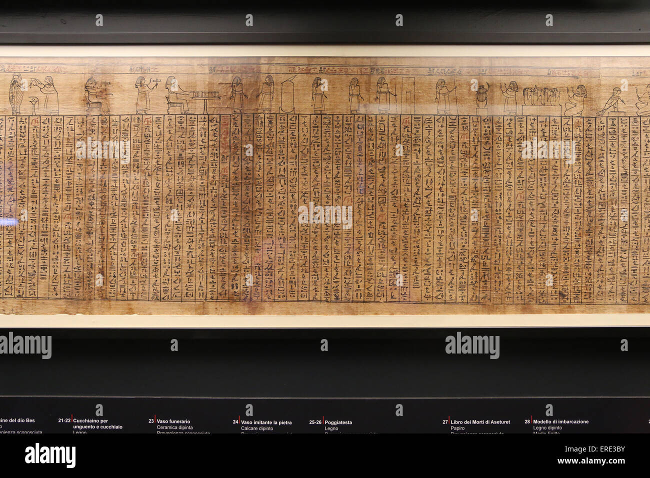 L'Egypte ancienne. Livre des morts d'Asetweret. Papyrus. Provenance inconnue. Début de l'époque ptolémaïque. 4ème-3ème siècle avant JC. Vatican Banque D'Images