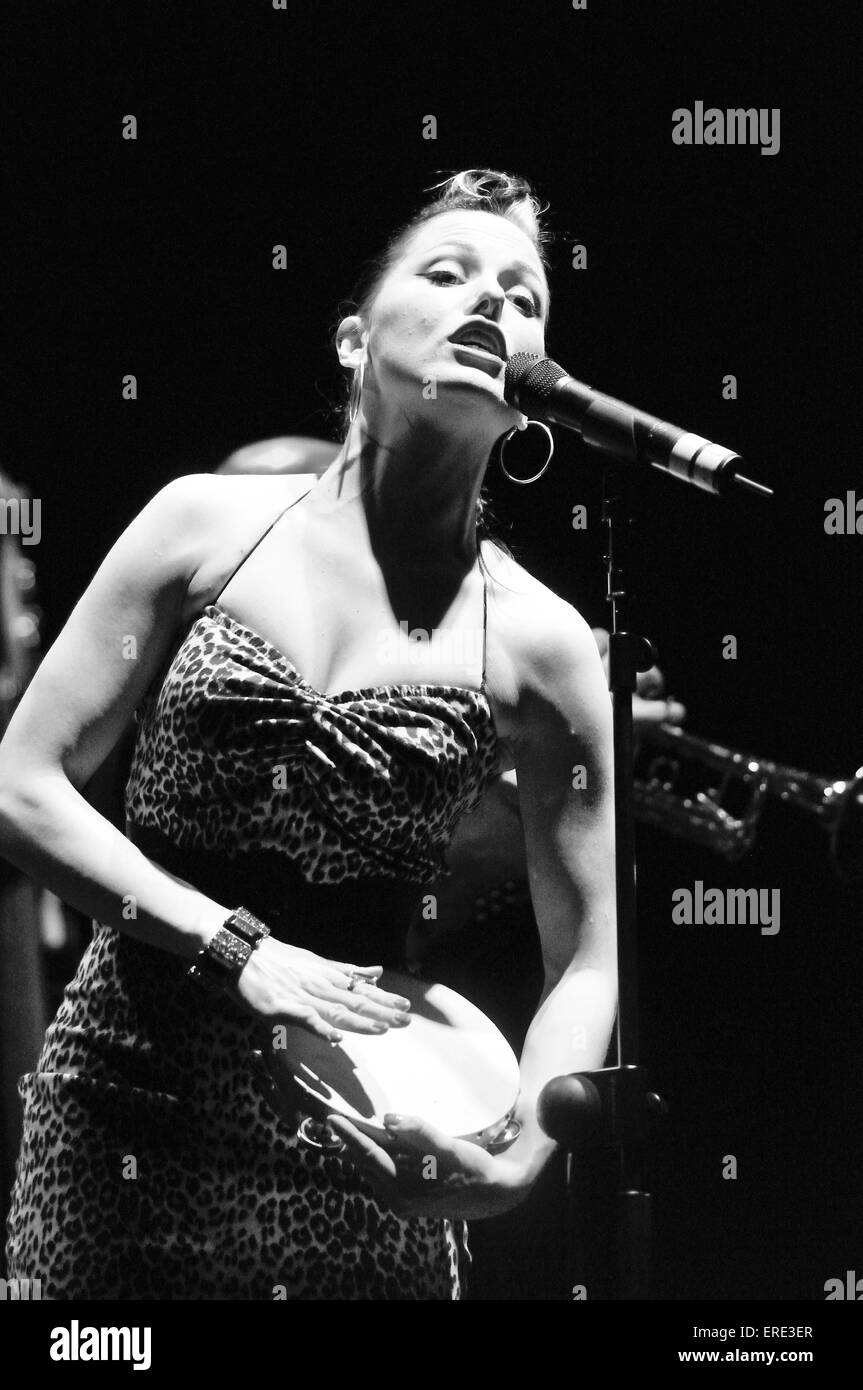Imelda may en concert au Festival de Jazz de Cheltenham, Angleterre, 30/04/2008. Banque D'Images