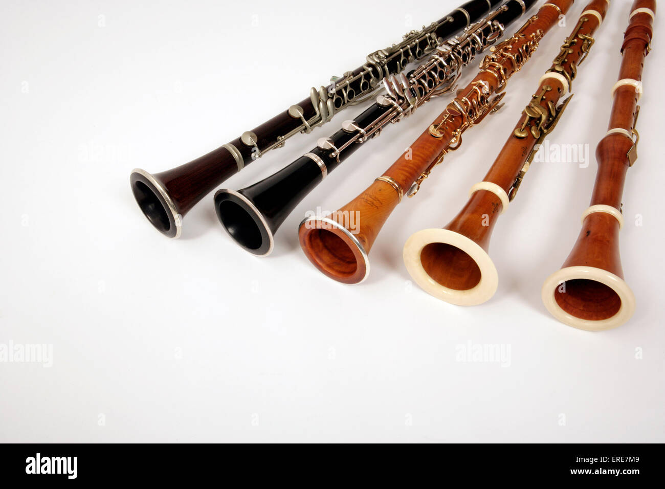 Collection of early music clarinettes, du baroque, classique, romantique  Photo Stock - Alamy