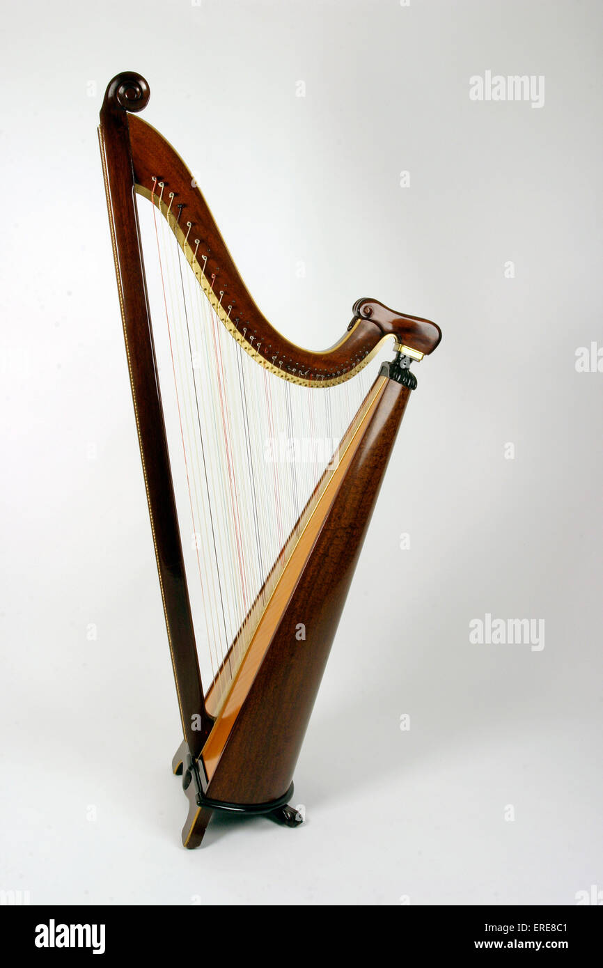 Instrument harpe triple gallois au Pays de Galles Photo Stock - Alamy
