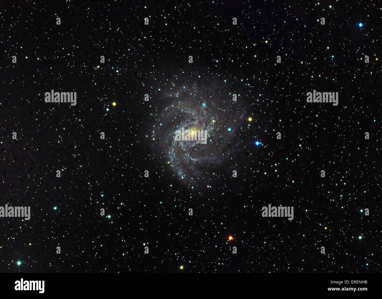 Galaxy Fireworks Banque D'Images