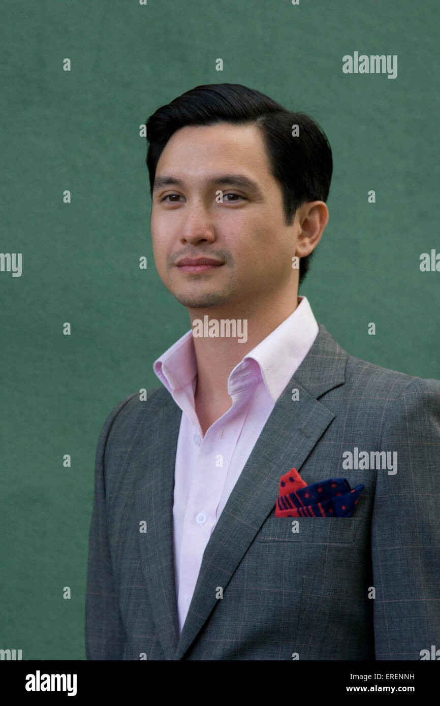 Miguel Syjuco, écrivain philippin et le prix littéraire de l'Asie pour le gagnant du grand prix 2008 au festival d'Edimbourg 2010, Édimbourg, Banque D'Images